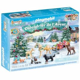 PLAYMOBIL 71345 Calendario de Adviento - Ecuestre - La magia de la Navidad - 24 sorpresas por descubrir mientras esperas la Navidad