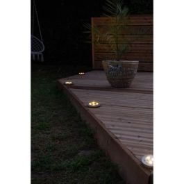 Galix Lote de 3 Focos Solares Empotrados de Acero Inoxidable 0.07W - 5 Lúmenes, 8h Autonomía, 5 LED SMD Blancos Precio: 26.49999946. SKU: B187PL39YY