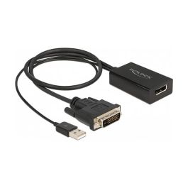 DeLOCK Adaptador DVI Macho a DisplayPort 1.2 Hembra Negro, 4K HDR, 3840x2160, Cable 50 cm, HDCP 1.4, Plug and Play, STDP2600 Precio: 56.0714. SKU: B15HPXEKT2