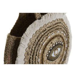 Bolso Mediterraneo DKD Home Decor Natural Negro 12 x 36 x 36 cm (2 Unidades) Bolso Mediterraneo DKD Home Decor Natural Negro 12 x 36 x 36 cm (2 Unidades)
