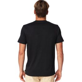 Camiseta de Manga Corta Hombre Rip Curl CTEVA5-90 Negro (S)