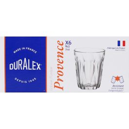 Duralex Set de 6 Vasos Transparentes 9 cl Provence (12 Cajas)