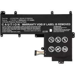 CoreParts Laptop Battery for Asus 37.24Wh Li-Pol 7.6V 4900mAh Black, Chromebook C202, Chromebook C202SA, Chromebook C202SA-2A Precio: 98.50000039. SKU: B1DJJTVHHF