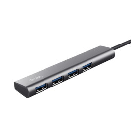 Trust Halyx USB 3.2 Gen 1 Hub 4 Puertos, Compatible con Windows, Mac, ChromeOS - 24947