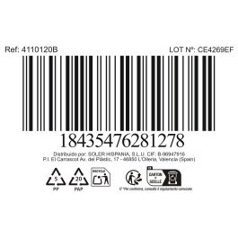 La Mediterranea Bandeja "Calobra" Azul 26.5 x 14 cm (24 Unidades)