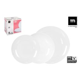 La Mediterranea - Vajilla 18 Piezas Red Opal de la Colección Whom con Platos de 26.5 cm, 23 cm y 19 cm (2 Unidades) Precio: 33.4999995. SKU: B1E4BN9V5D