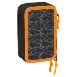 Safta Plumier Escolar Triple Cremallera 37 Piezas Naruto 195x125x55 mm