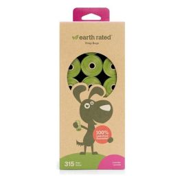 Earth Rated Bolsas para Excrementos Eco-Friendly, 21 Rollos x 15 Bolsas Cada Uno, Aroma a Lavanda, Plástico Reciclado