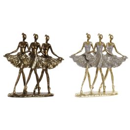 DKD Home Decor Figura Decorativa Romantico Bailarinas Cobrizo Dorado Resina 29 x 9 x 30.5 cm (4 Unidades) Precio: 79.9499998. SKU: B1DPXBTD73