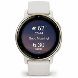 Garmin GAR0753759324919 Reloj GPS Conectado Vivoactive 5 WiFi, Pantalla 30.4mm (1.2), Crema Oro con Correa Beige
