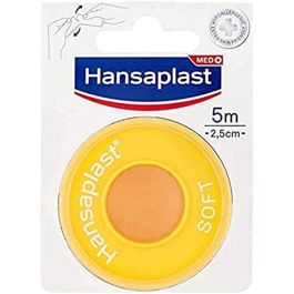 Hansaplast Esparadrapo Soft Hipoalergénico 5 m x 2,5 cm para Piel Sensible