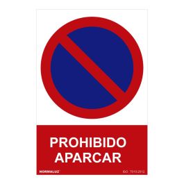 Normaluz Señal prohibido "prohibido aparcar" PVC 0.7mm 30x40cm