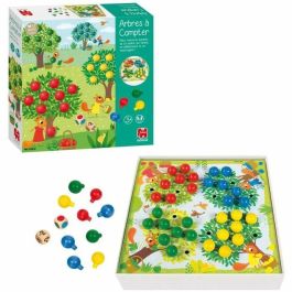 Juego educativo - GOULA - Árboles para contar - Completa los árboles con frutos según los dados