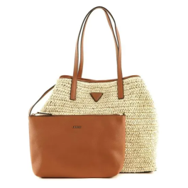 Vikky, Bolso de tela, Bolso grande, Natural / Coñac, 205222, 50 x 34 x 3 cm Precio: 145.50000014. SKU: B1CWJ39FBA