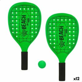 Palas de Playa con Pelota Aktive Neon Madera 20 x 40 cm (12 Unidades) Precio: 43.49999973. SKU: B18VYYTV34
