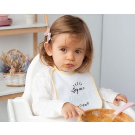 KioKids Set 7 Baberos Semanales Con Frases Divertidas Bebé Absorbentes +0 Meses