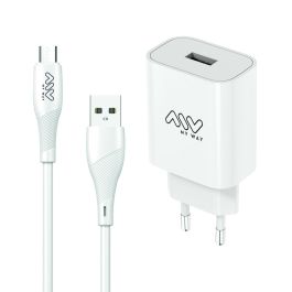 myway pack cargador de pared USB 2.4A + cable micro USB 1m blanco Precio: 14.2659. SKU: B1BPSP78NA