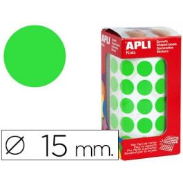 Apli Gomets Redondos 15 mm Rollo Verde -Rollo 2832 Unidades- Precio: 4.2350000242. SKU: B1GSXLXPM2