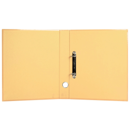 Liderpapel Carpeta 2 Anillas 25 mm A4 Forrado Color System Melocoton con Ollao y Tarjetero