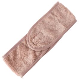 Cosmetic Club Diadema Banda de Maquillaje con Cierre de Velcro Ajustable para Limpieza y Aplicación de Maquillaje, Colores Surtidos Rosa y Blanco