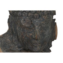 DKD Home Decor Escultura de Teca Tallada Natural, 135x25x47 cm, Colección Indonesia - Pieza Única