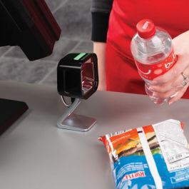 Datalogic Lector de códigos de barras fijo Magellan 1500i MG1501-10211-0200, Escáner 2D para Códigos Aztec, Data Matrix, MaxiCode, QR, Color Negro