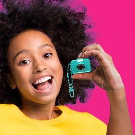 Canal Toys Mini cámara digital de llavero para fotos y vídeo, 4.2 cm, con micro SD 1GB, USB-C - Azul, violeta, rosa, amarillo, fucsia