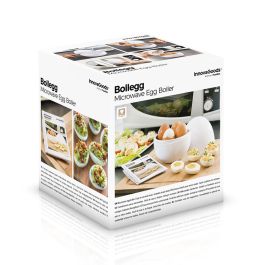 Cuecehuevos para Microondas con Recetario Boilegg InnovaGoods Cuecehuevos para Microondas con Recetario Boilegg InnovaGoods