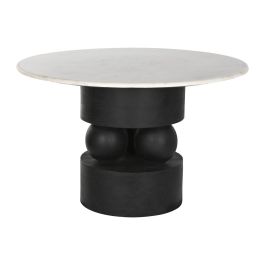 Mesa de Comedor Home ESPRIT Mármol Madera de mango 120 x 120 x 76 cm Mesa de Comedor Home ESPRIT Mármol Madera de mango 120 x 120 x 76 cm