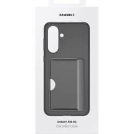 Samsung Funda Card Slot para Galaxy A56 5G, Carcasa Protectora Negra con Ranura para Tarjetas, Accesorios Originales