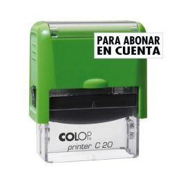 Sello Ent.Aut. Colop Printer C20 (38X14 Mm.) Para Abonar En Cuenta Tinta Negra Precio: 9.5000004. SKU: B18RTRMKB3