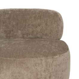 Sillón Taupe Madera de Abedul Salón 78 X 82 X 71 cm