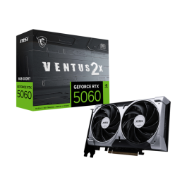 MSI 912-V537-002 Tarjeta Gráfica NVIDIA GeForce RTX 5060 VENTUS 2X OC 8 GB GDDR7 PCI Express 5.0 con 2 Ventiladores y G-SYNC Precio: 341.50000005. SKU: B1JGCX6QN6