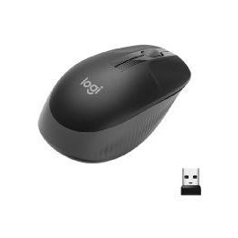 Logitech M190 Ratón Inalámbrico RF Full-Size Ergonómico 1000 dpi, Batería 18 Meses, para Manos Medianas/Grandes