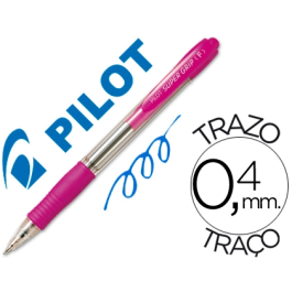 Pilot Bolígrafo Supergrip M Azul Cuerpo Rosa (Set de 12) Retráctil Punta 1.0 mm (Set de 12) Precio: 11.79000042. SKU: S8422416
