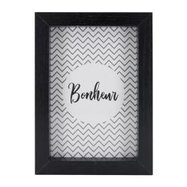 Home Deco Factory Juego de 4 Marcos Fotos Madera Negro para 13x18 cm y 10x15 cm