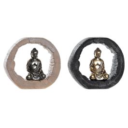DKD Home Decor Figura de Buda Oriental de Resina Dorado y Negro 6 x 18.5 x 20.8 cm (2 Unidades) Precio: 17.77248. SKU: S3030048