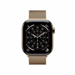Apple Watch S11 GPS + Cellular Smartwatch de Titanio Dorado con Correa Milanese Loop y Pantalla Retina LTPO3 OLED