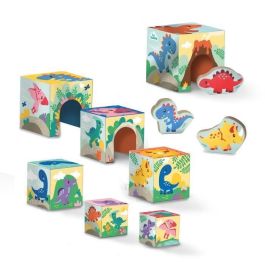 Torre de bloques para apilar con figuras de dinosaurios - Juego de habilidad - SES CREATIVE - Torre apilable con 3 figuras de dinosaurios. Torre de bloques para apilar con figuras de dinosaurios - Juego de habilidad - SES CREATIVE - Torre apilable con 3 figuras de dinosaurios.