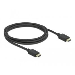 DELOCK Cable HDMI High Speed 48 Gbps 8K 60 Hz, 3D HDR, ARC, HEC, Dolby Vision, Contactos Oro, Nylon, 2m