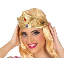 Tiara Dorada con Elástico y Joyas de Colores para Princesa, Ideal para Fiestas y Disfraces Precio: 0.79000053. SKU: S1130302