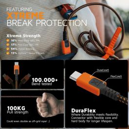 Cable USB Xtorm CXX2006 Naranja