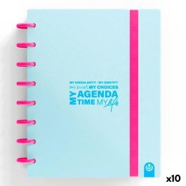 Agenda Carchivo My Agenda Time My Lfe Azul Pastel A5 (10 Unidades)