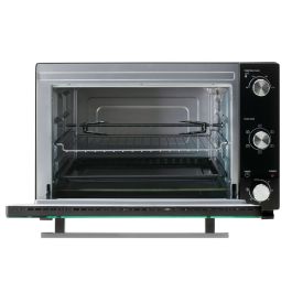 Adler ad 6026 Horno Eléctrico con Convección y Asador, 1800W, 48L, Acero Inoxidable, 90-230°C, Temporizador 60 min