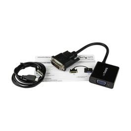 Adaptador DVI-D a VGA Startech DVI2VGAE 0,19 m Negro