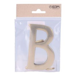 Edm Letra B Latón Pulido 10cm Fijación Invisible Edm Letra B Latón Pulido 10cm Fijación Invisible