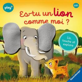 Ravensburger - Jugar + - Libro Lee, toca y explora: ¿Eres un león como yo? - 13099027 Ravensburger - Jugar + - Libro Lee, toca y explora: ¿Eres un león como yo? - 13099027