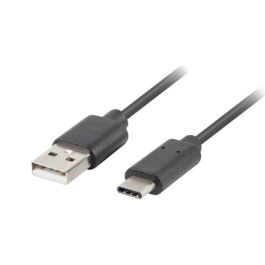 Lanberg CA-USBO-20CU-0030-BK Cable USB A a USB C 3m Negro USB 2.0 Chapado en Oro
