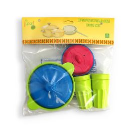 Tachan Accesorios de Cocina en Bolsa Set 6 Piezas con 4 Vasos y 2 Cacerolas para Juego de Imitación a Partir de 3 Años Precio: 4.49999968. SKU: B1EFNNNK62