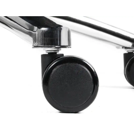 Q-connect Silla de Dirección Ravenna Simil Piel Base Metálica Altura Máx 1300 mm Anchura 670 mm Profundidad 730 mm Ruedas Premium Negro